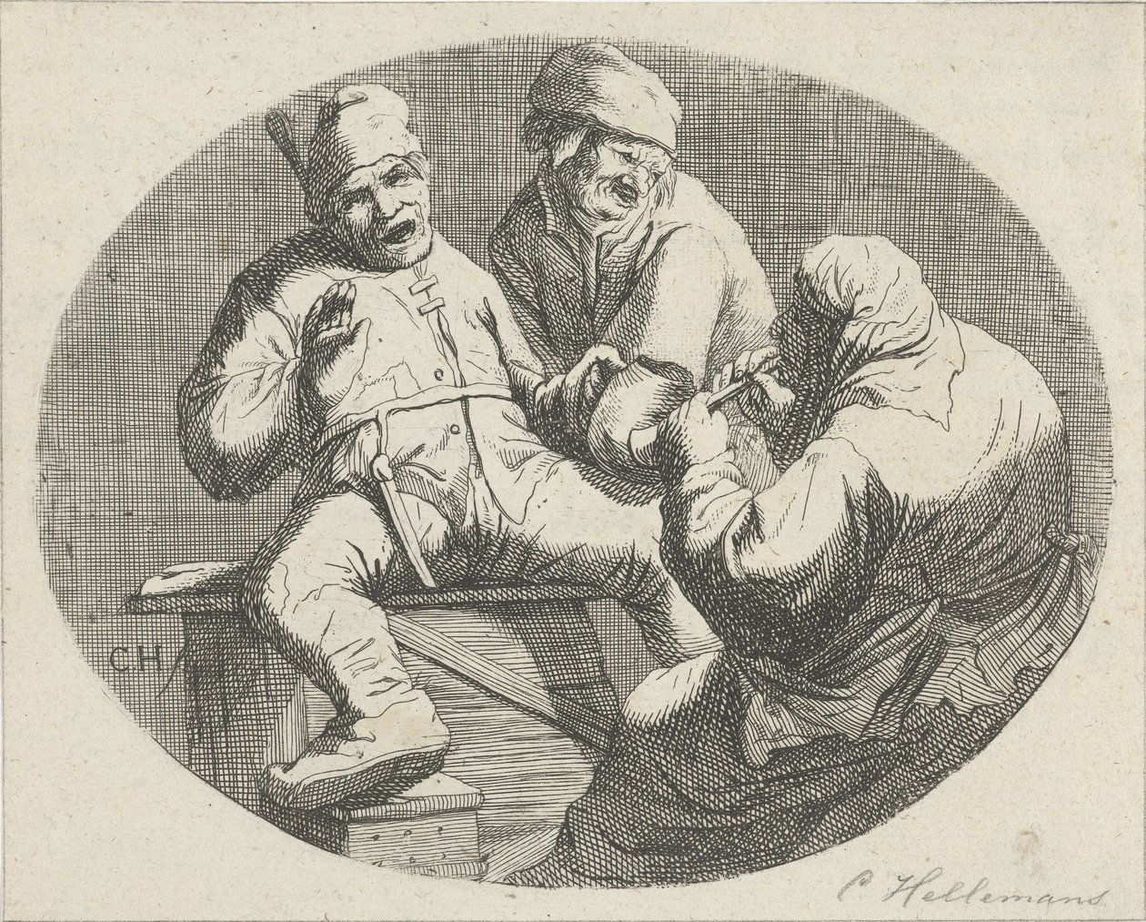 Alegre grupo de fazenda de Cornelis A. Hellemans