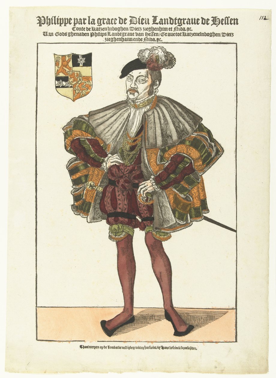 Retrato de Filipe de Hesse de Cornelis Anthonisz. (manner of)