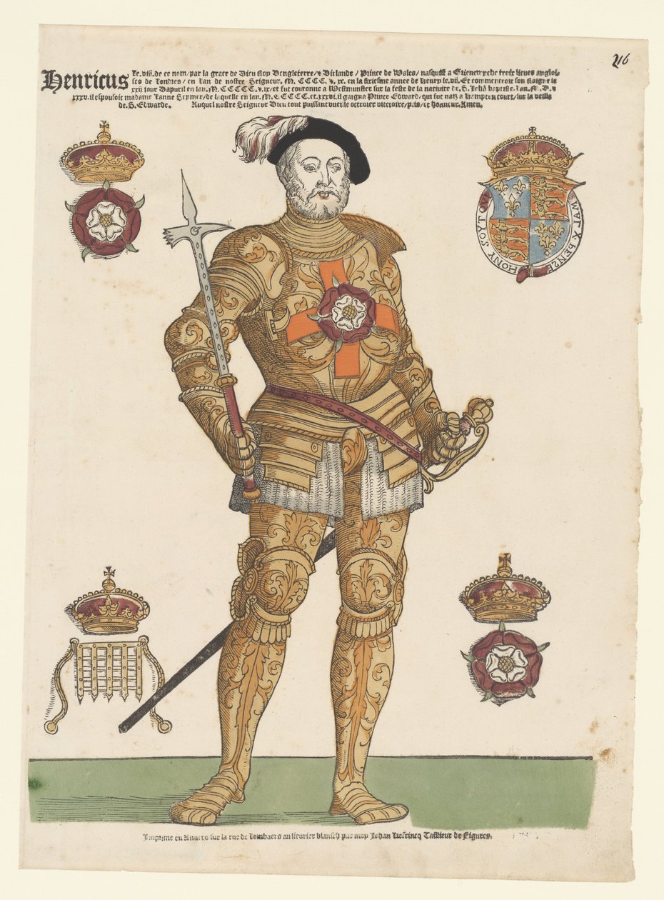 Retrato de Henrique VIII de Inglaterra de Cornelis Anthonisz. (manner of)