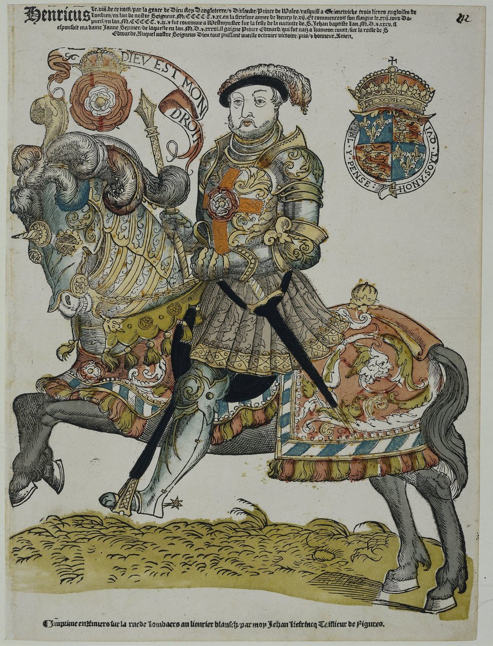 Retrato de Henrique VIII da Inglaterra de Cornelis Anthonisz. (manner of)