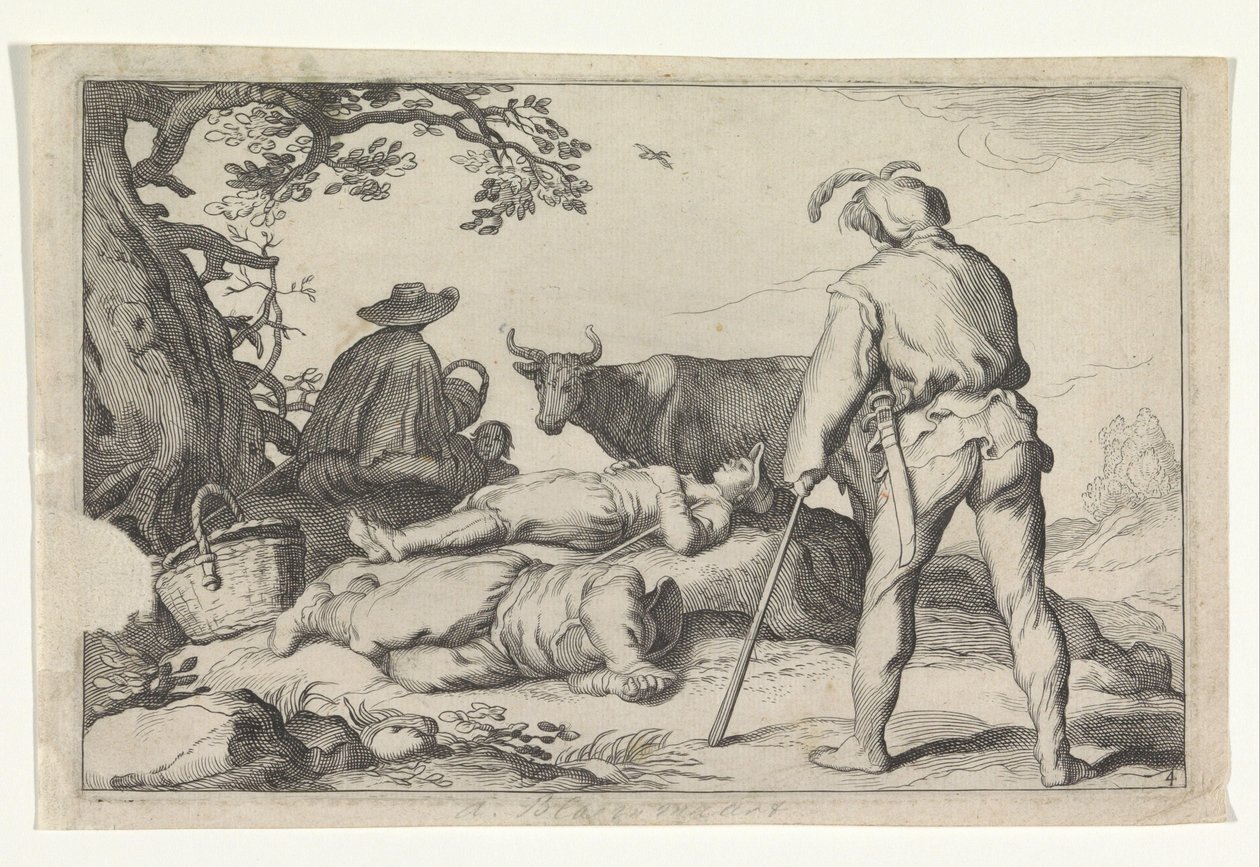 Veehoeders
Vier pastorale scènes (título da série)
Otia delectant (título da série) de Cornelis Bloemaert (II) (possibly)