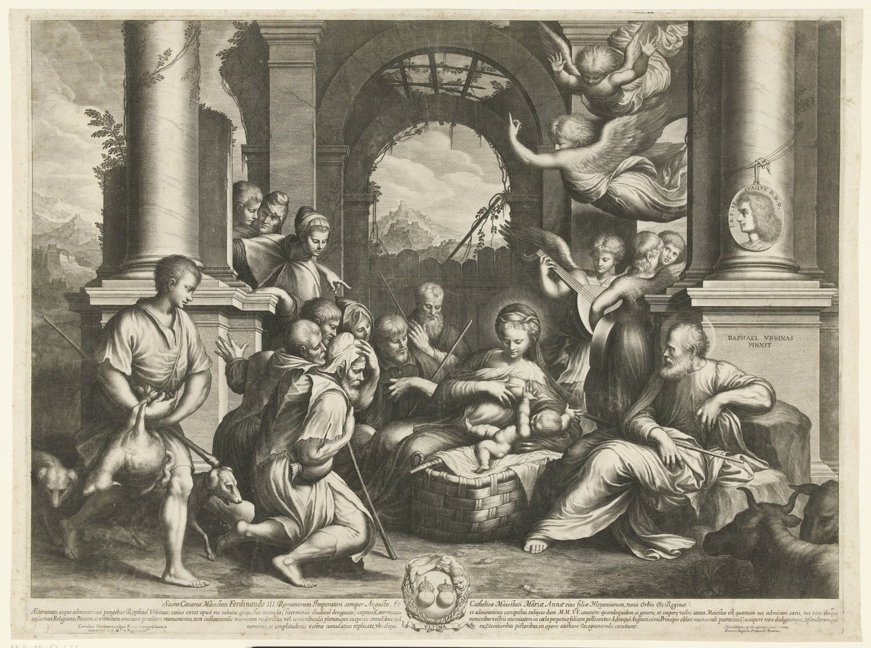 Adoração dos pastores de Cornelis Bloemaert (II)