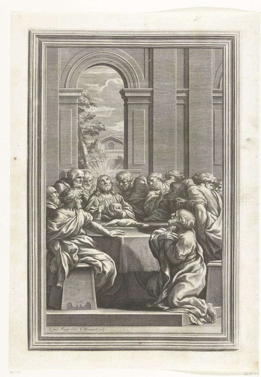 Última Ceia de Cornelis Bloemaert (II)