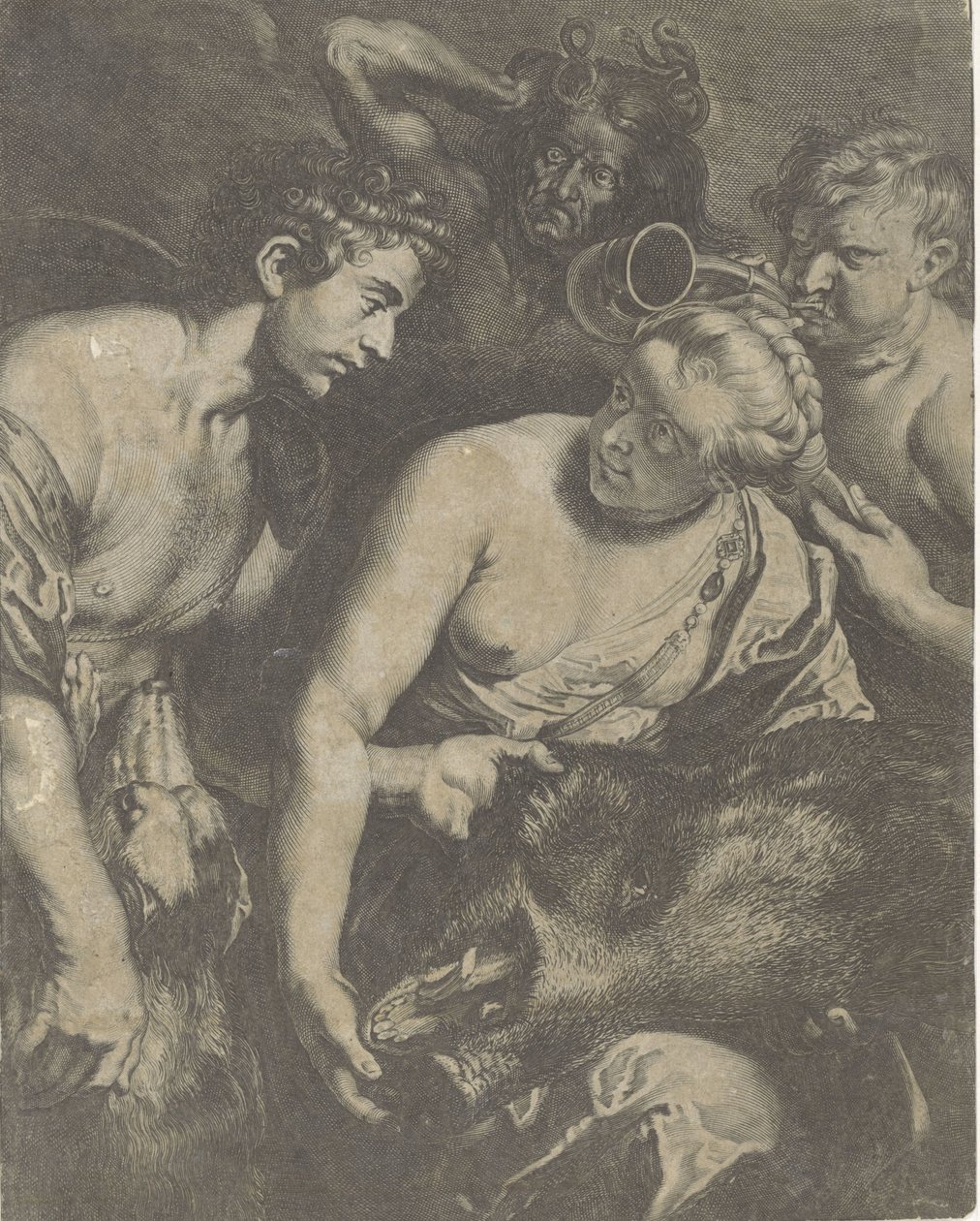 Meleager e Atalanta de Cornelis Bloemaert (II)