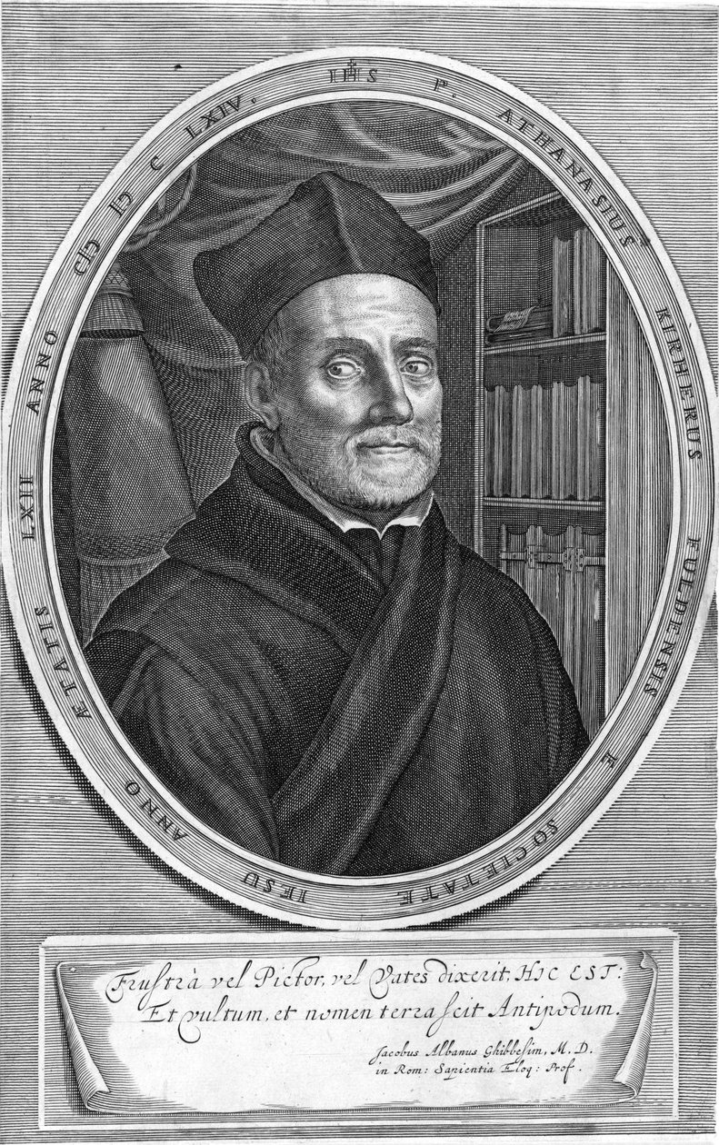 Pessoa representada: Athanasius Kircher de Cornelis Bloemaert