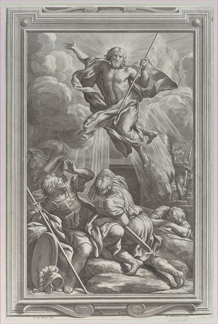 A Ressurreição, 1662. de Cornelis Bloemaert