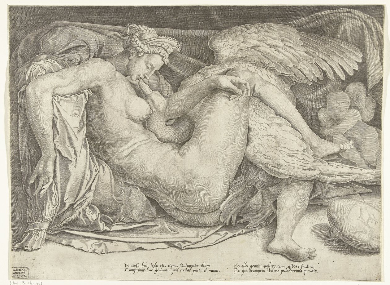 Leda e o cisne de Cornelis Bos