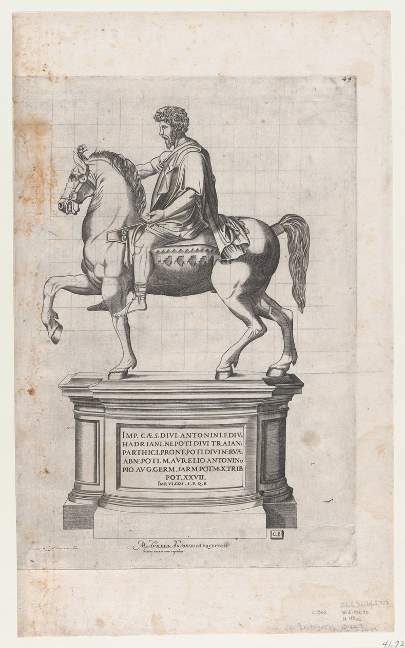 Espelho da magnificência romana: Marco Aurélio, século XVI., século XVI. de Cornelis Bos.