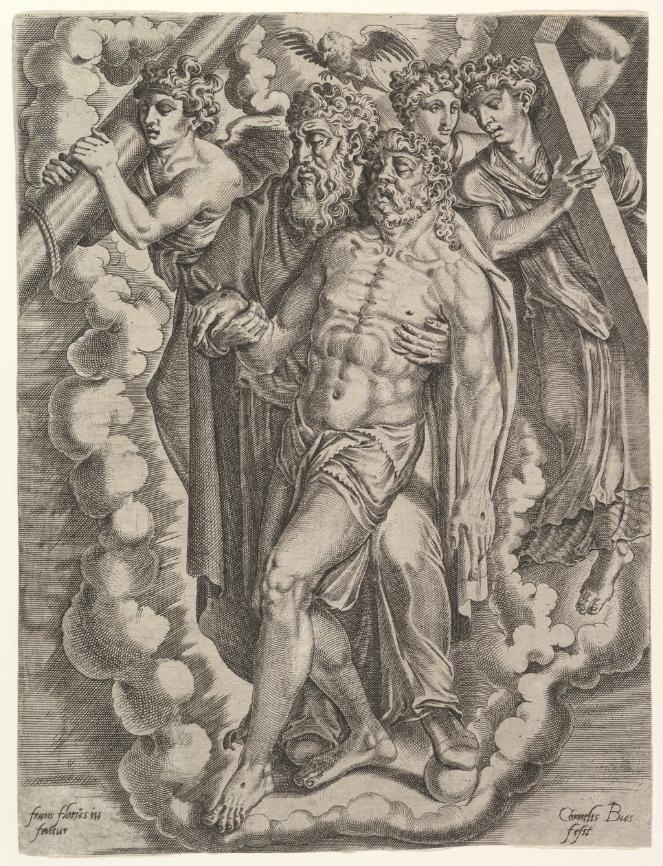 A Trindade. de Cornelis Bos