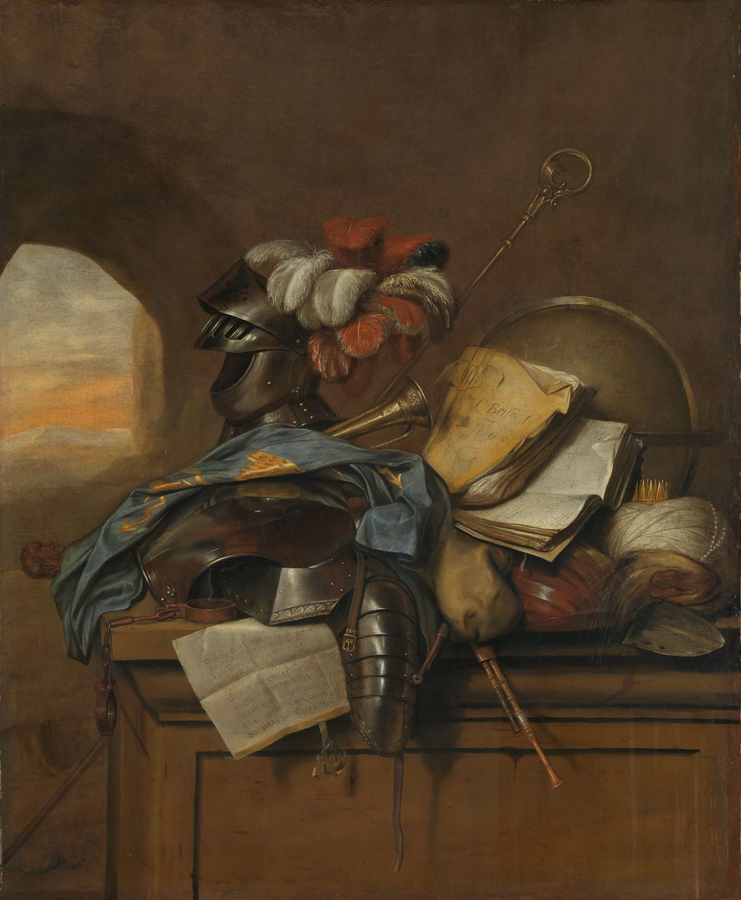 Vanitas Natureza Morta de Cornelis Brisé