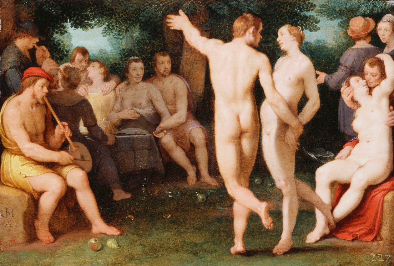 Uma alegoria da temperança, 1625 de Cornelis Cornelisz. van Haarlem