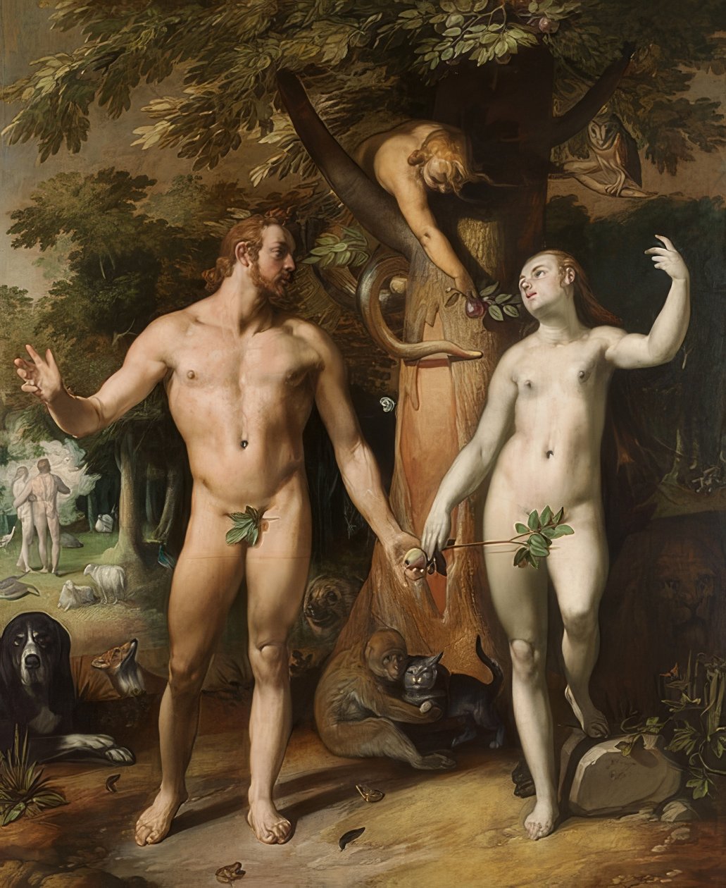 A queda. 1592 de Cornelis Cornelisz. van Haarlem
