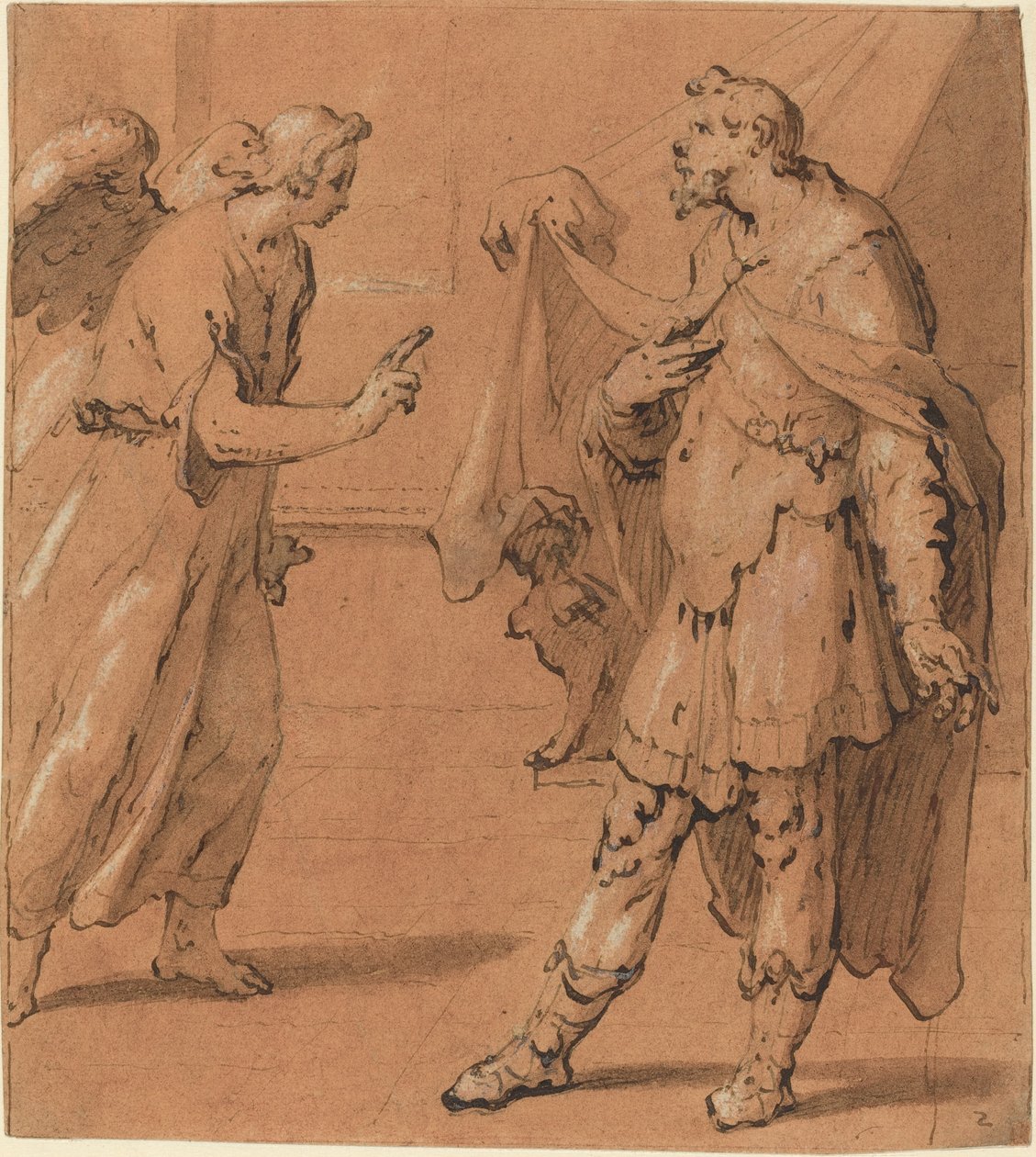 O Anjo Aparecendo ao Centurião Cornélio de Cornelis Cornelisz van Haarlem
