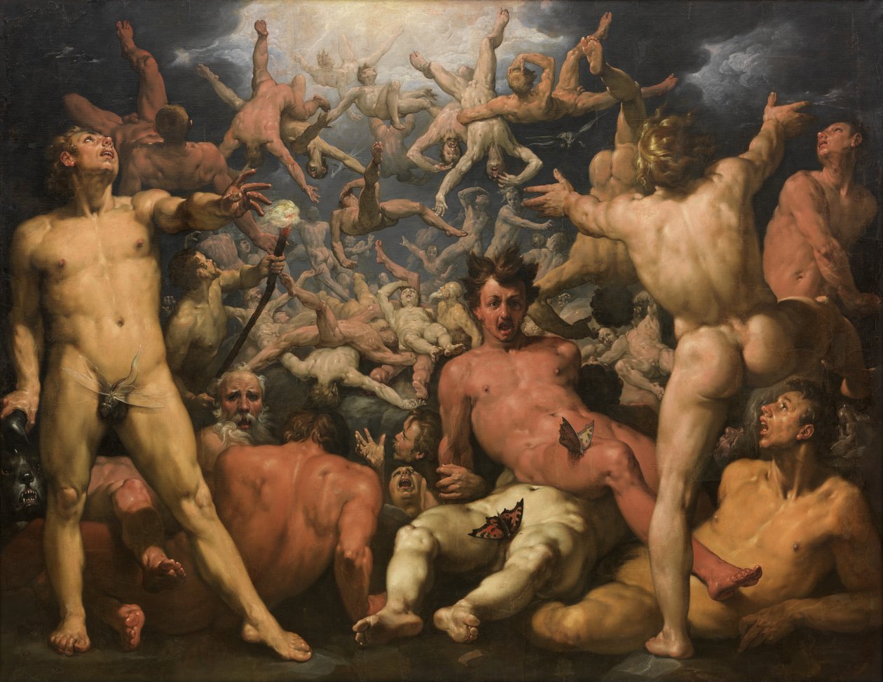 A Queda dos Titãs de Cornelis Cornelisz. van Haarlem
