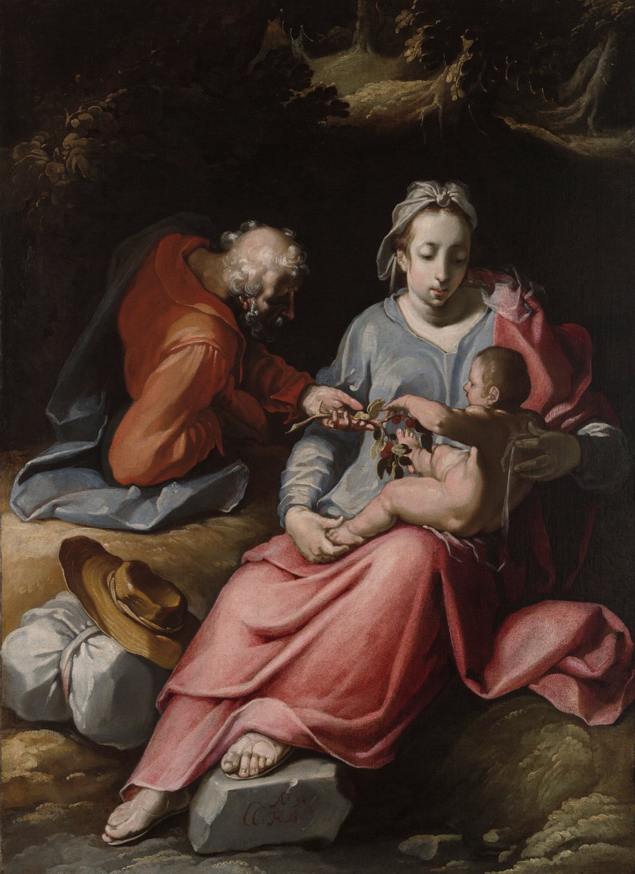 A Sagrada Família de Cornelis Cornelisz. van Haarlem