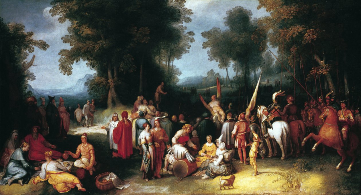 A Pregação de São João Batista, 1602 de Cornelis Cornelisz van Haarlem