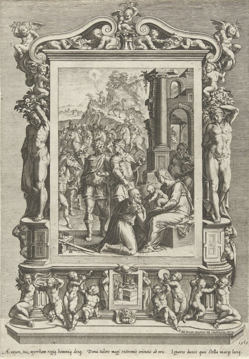 Adoração pelos reis de Cornelis Cort