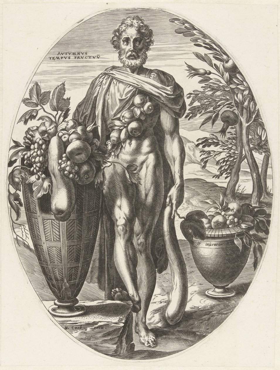 outono Deuses da Agricultura (título da série) de Cornelis Cort