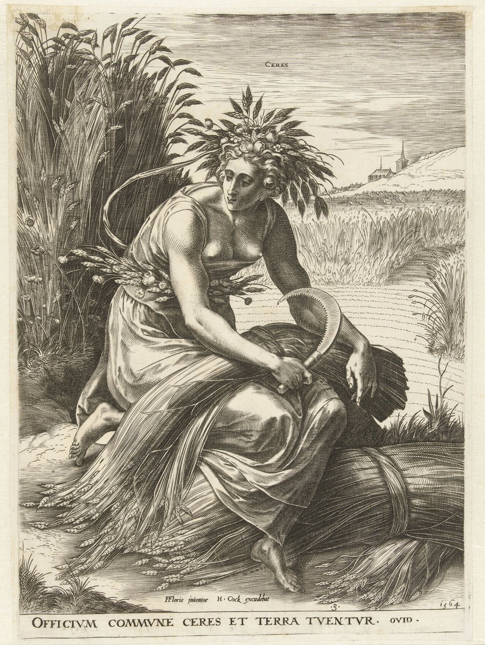 Ceres Deusas e Ninfas (título da série) de Cornelis Cort