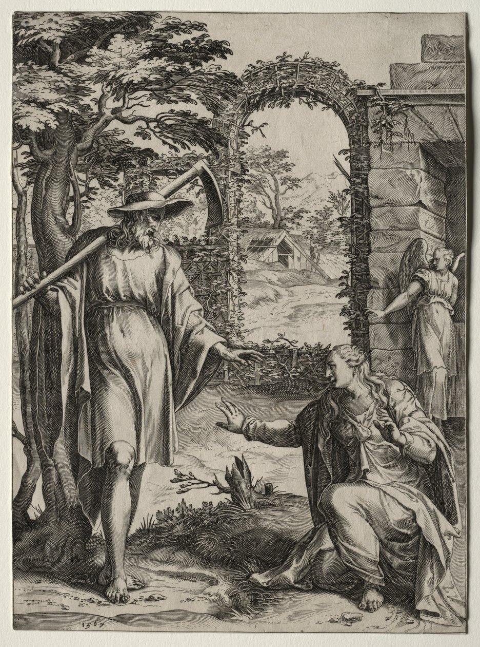 Cristo Aparecendo a Maria Madalena de Cornelis Cort