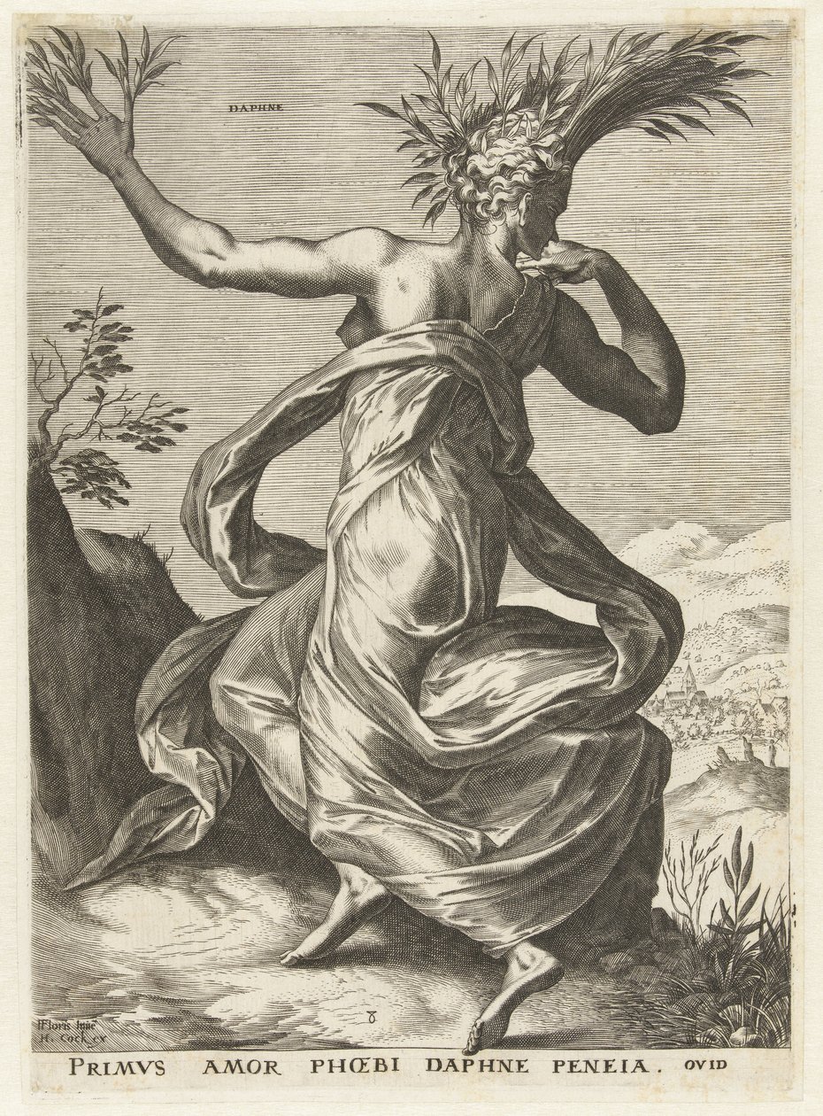 Dafne Deusas e Ninfas (título da série) de Cornelis Cort