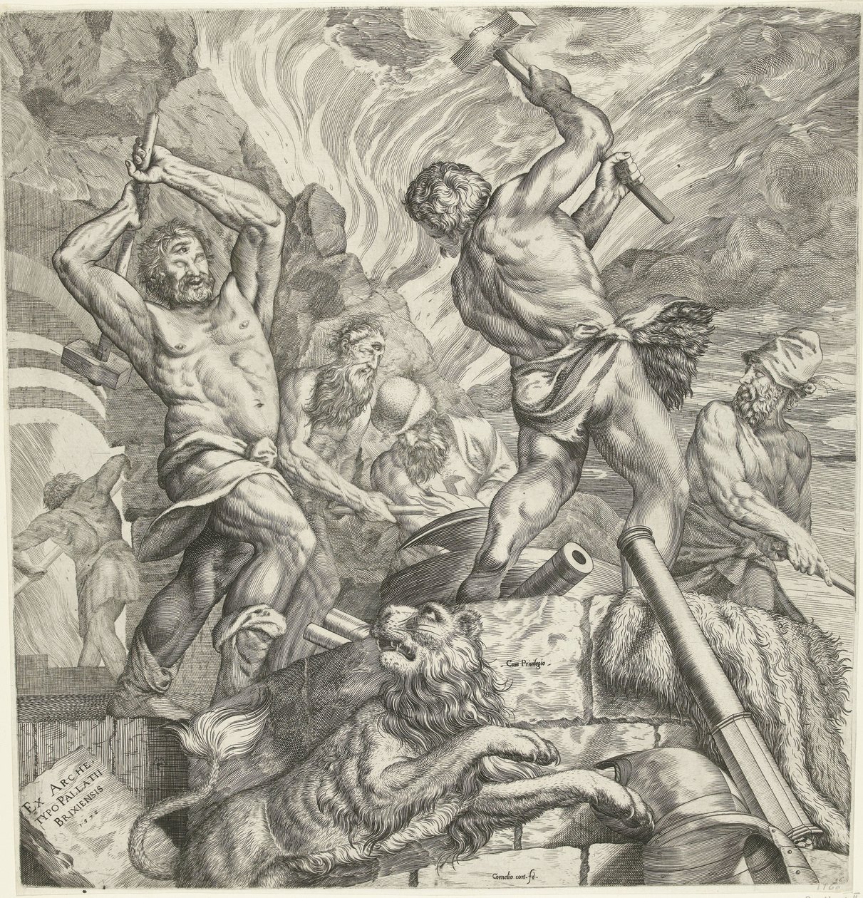 A Forja dos Ciclopes de Cornelis Cort