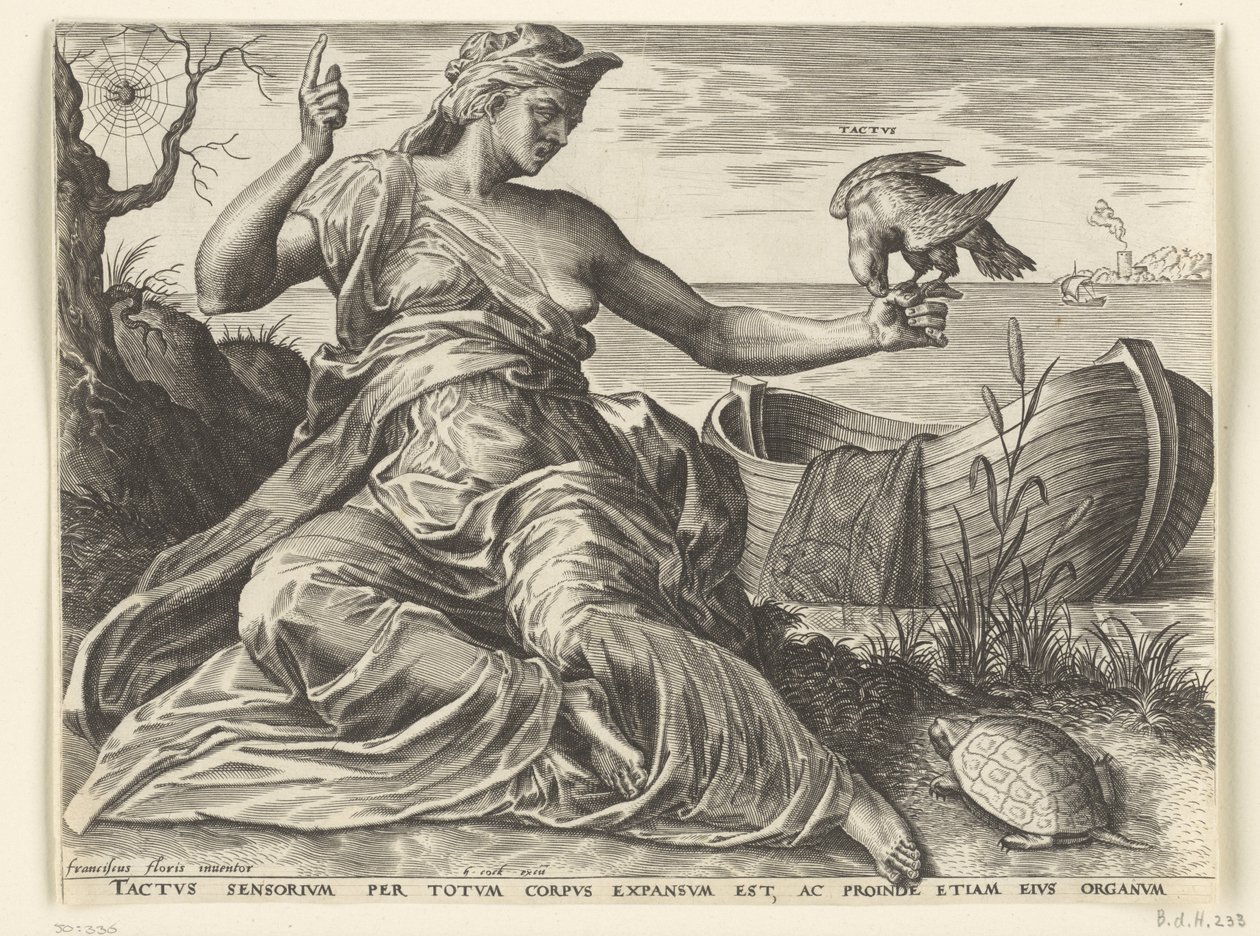 Os sentidos (Tacto)
Os cinco sentidos (título da série) de Cornelis Cort