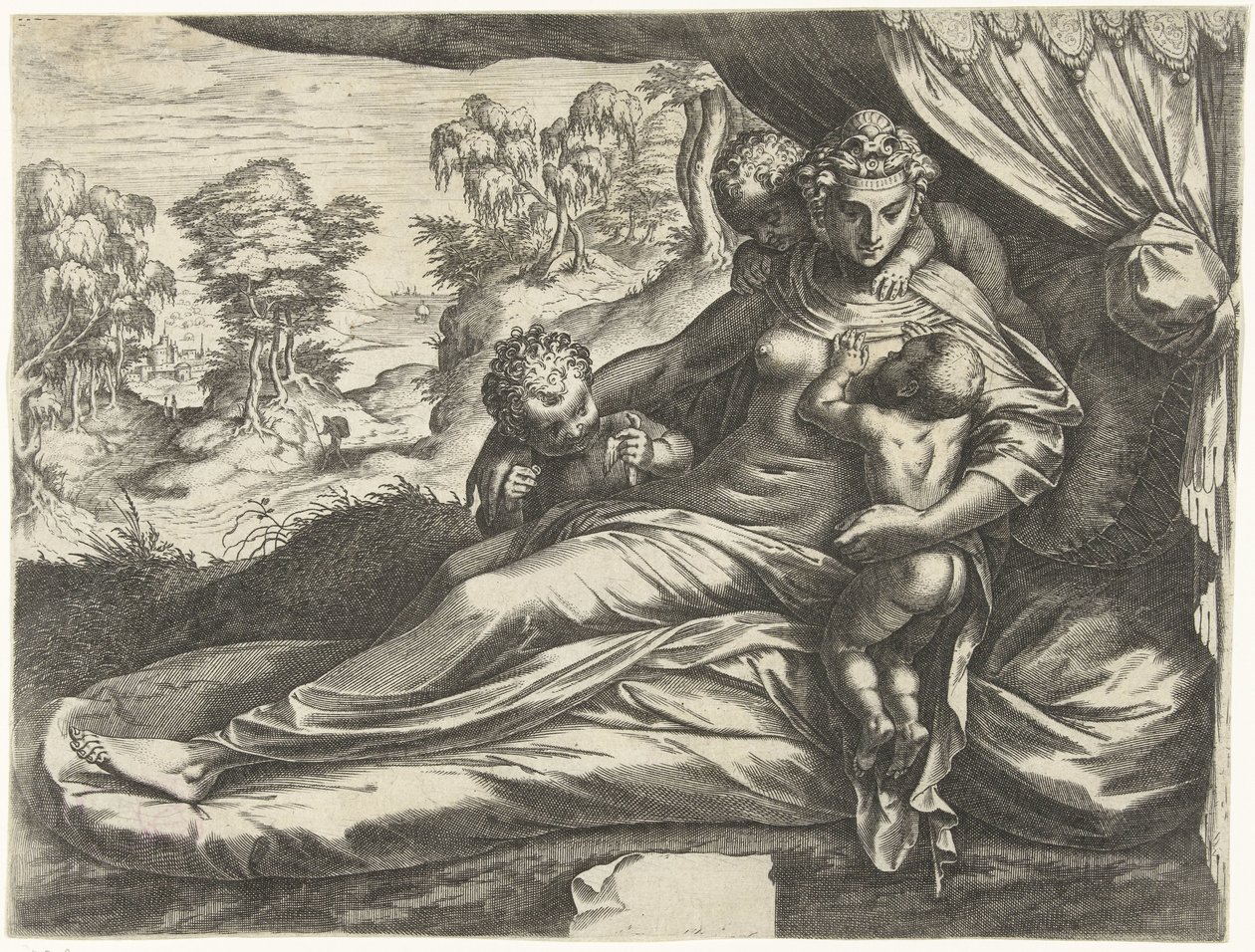 Amor (Caritas) de Cornelis Cort