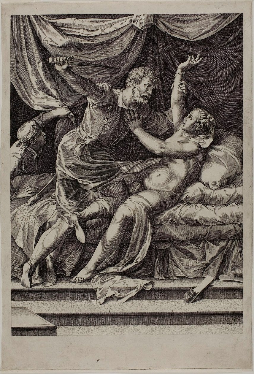 Tarquínio e Lucrécia de Cornelis Cort