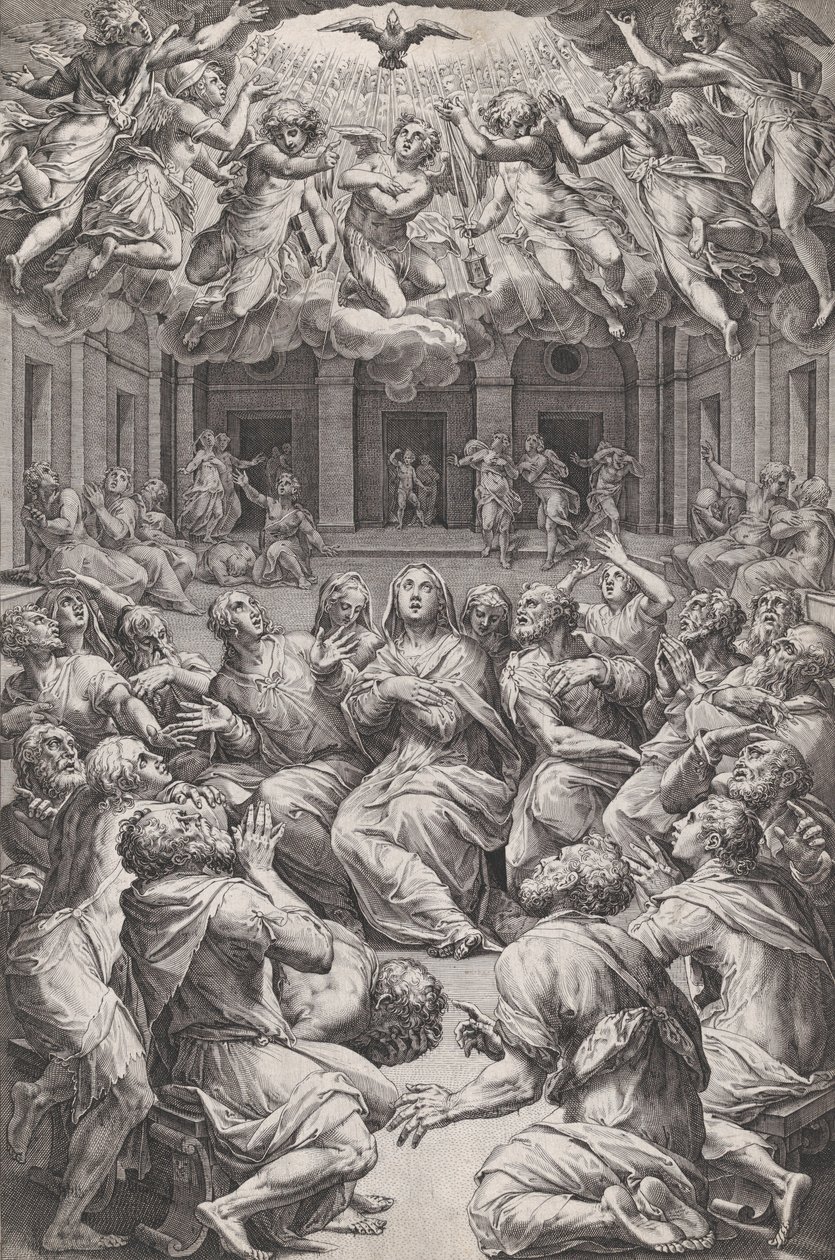 O Pentecostes, 1574. de Cornelis Cort