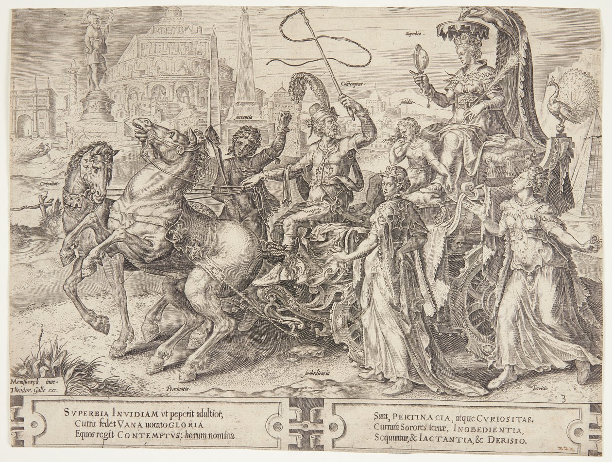 O triunfo do orgulho de Cornelis Cort