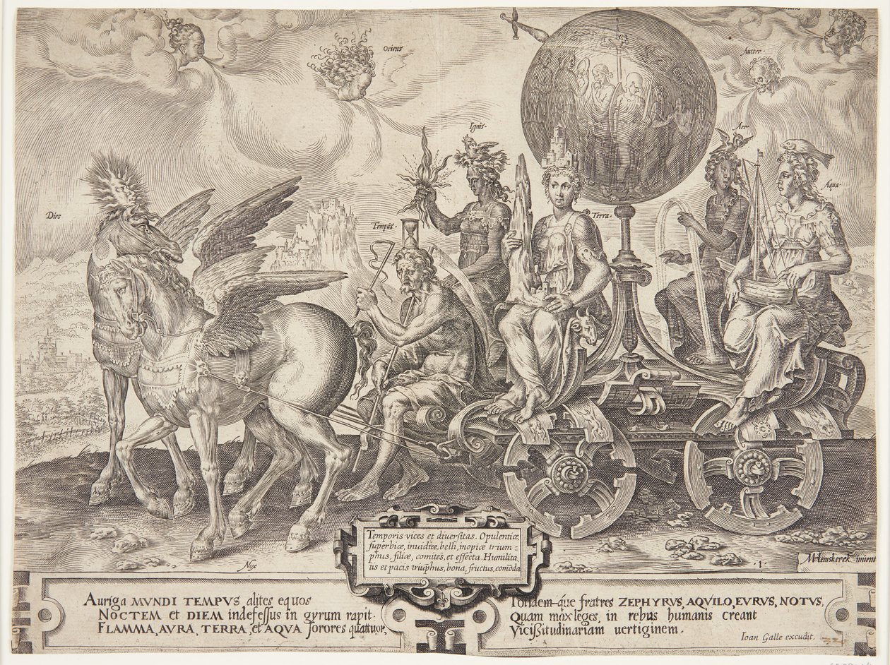 O triunfo do mundo de Cornelis Cort