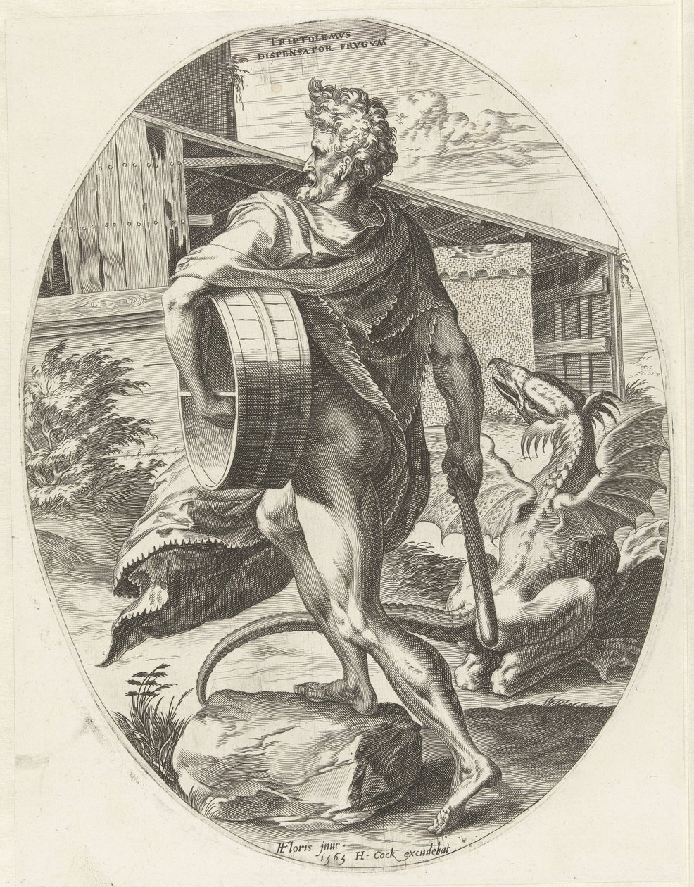 Triptolemos
Deuses da agricultura (título da série) de Cornelis Cort
