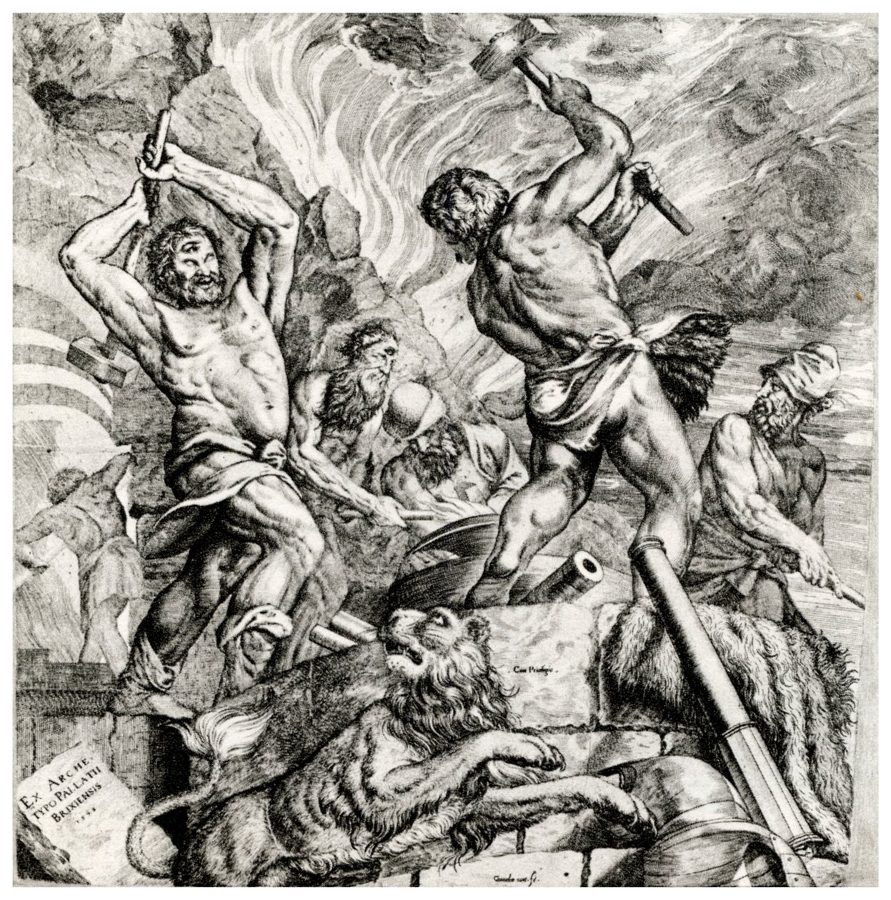 Forja de Vulcans, século XVI, 1937 de Cornelis Cort