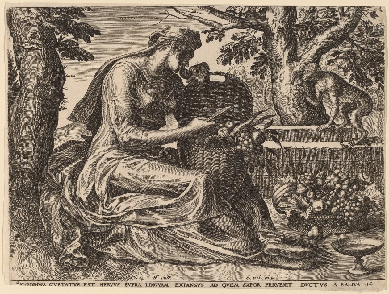 Gosto de Cornelis Cort after Frans Floris I