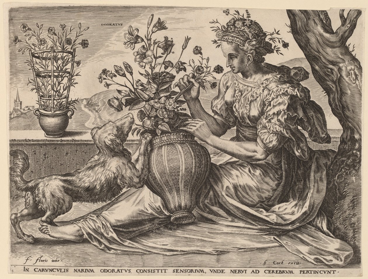cheirou de Cornelis Cort after Frans Floris I