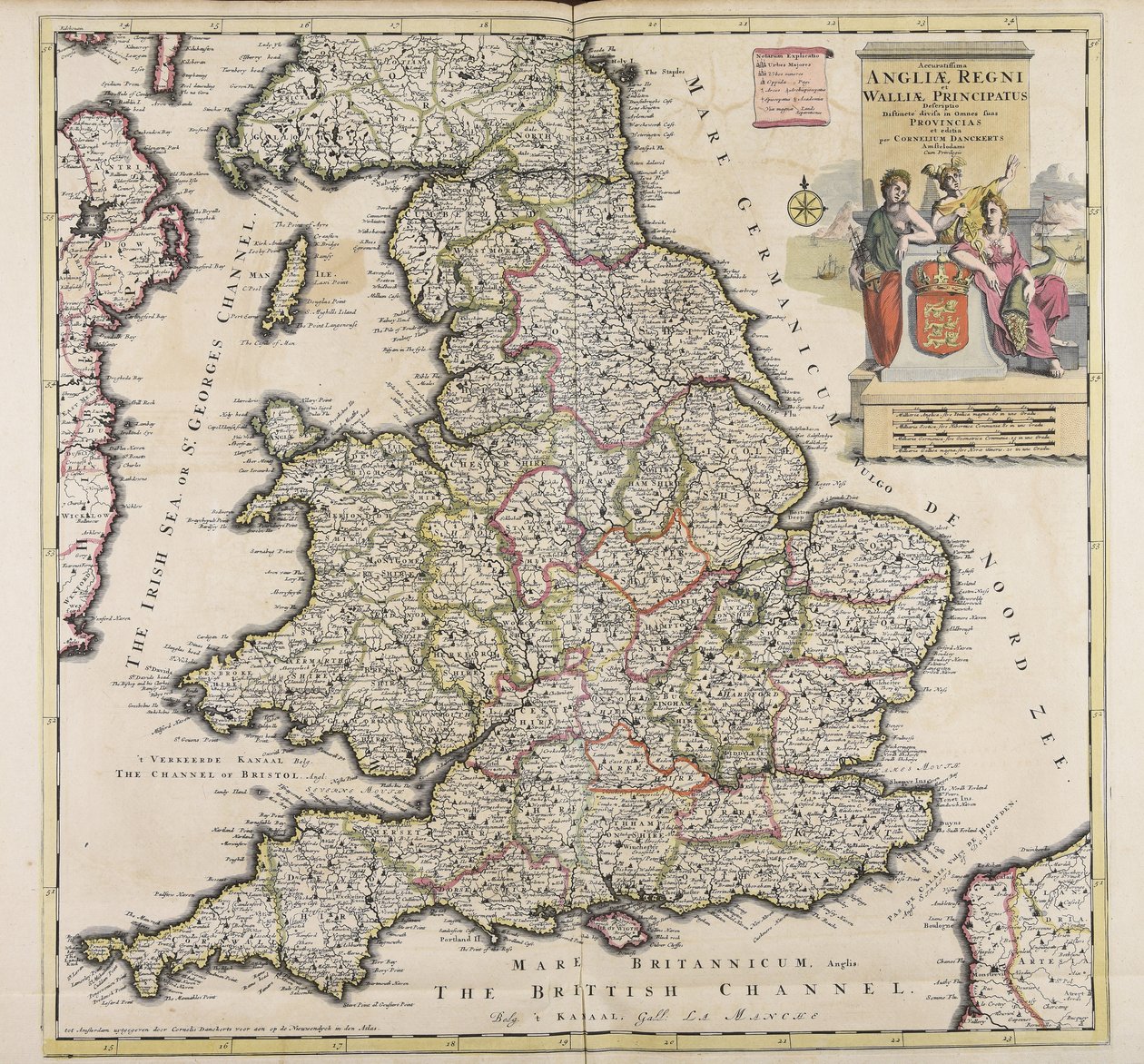 Reino da Inglaterra e País de Gales e governo de descrição precisa de Cornelis Danckerts