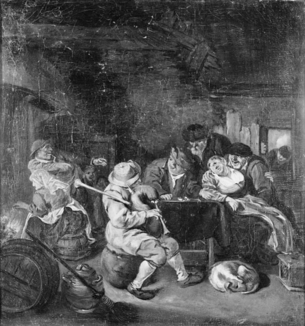 Gaiteiro numa estalagem de Cornelis Dusart