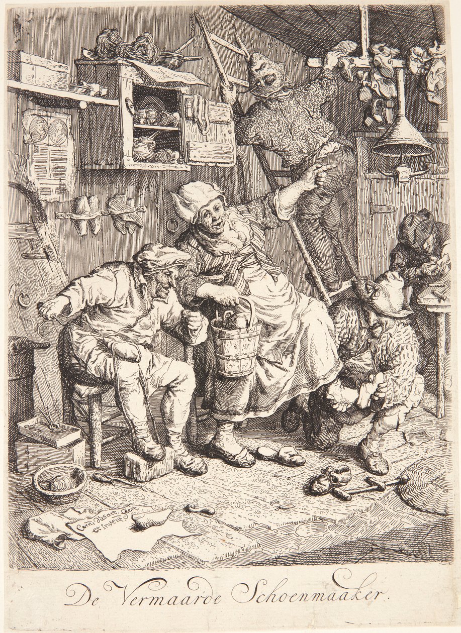 Um sapateiro de Cornelis Dusart