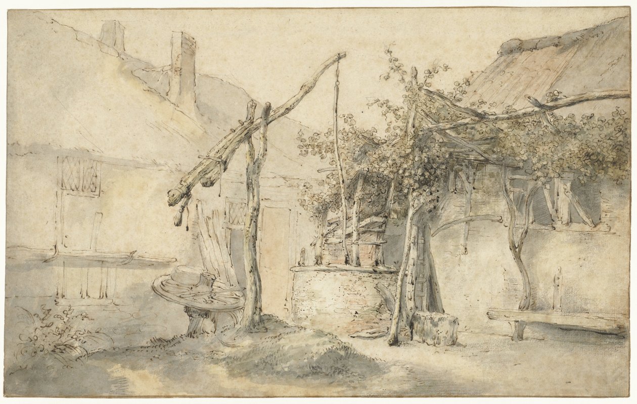 Quinta com poço Quinta com poço de Cornelis Dusart