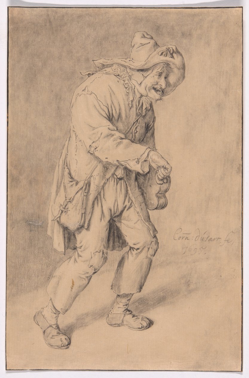 Jogador de Hurdy-Gurdy de Cornelis Dusart