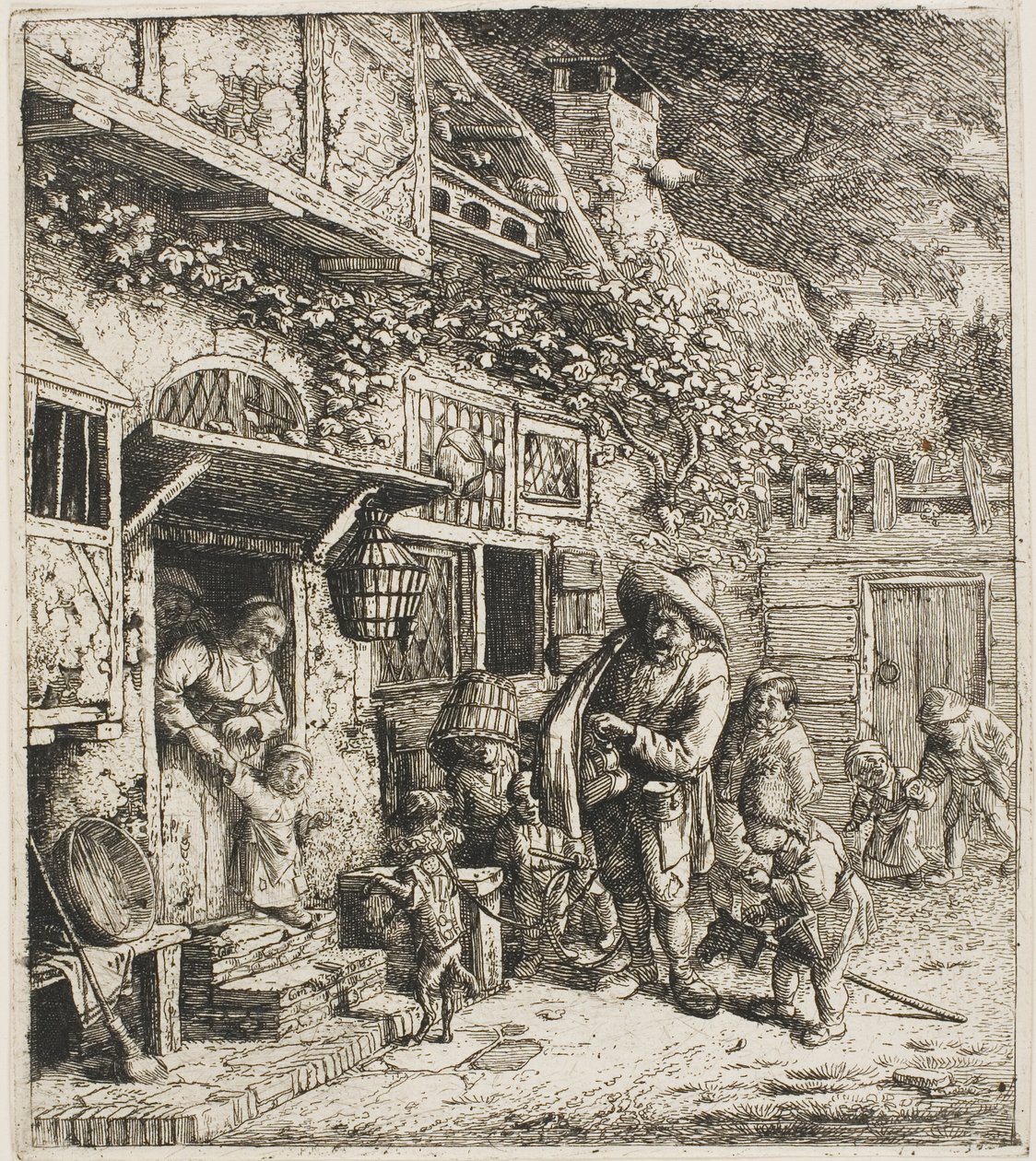 O cão dançarino de Cornelis Dusart