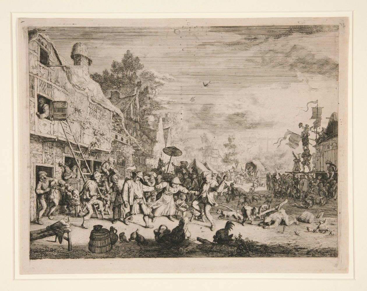 A Feira da Vila de Cornelis Dusart