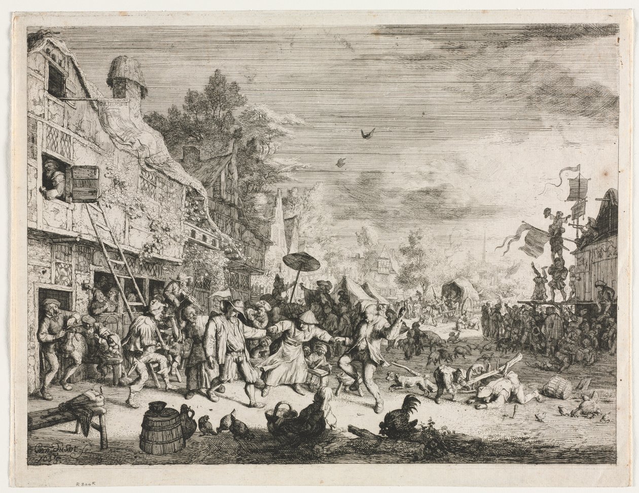 Feira da Aldeia de Cornelis Dusart