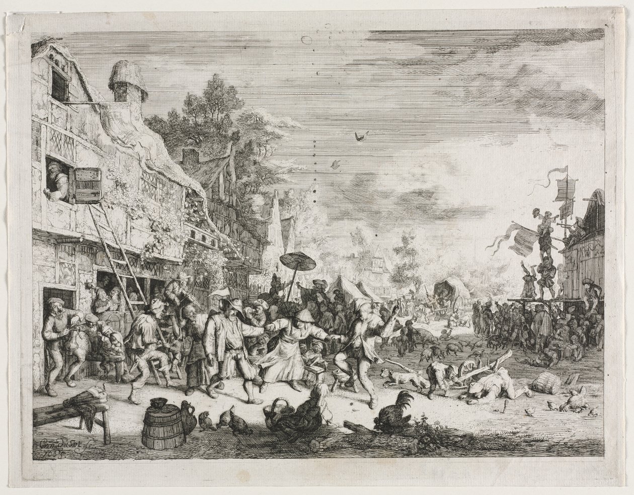 Feira da Aldeia de Cornelis Dusart