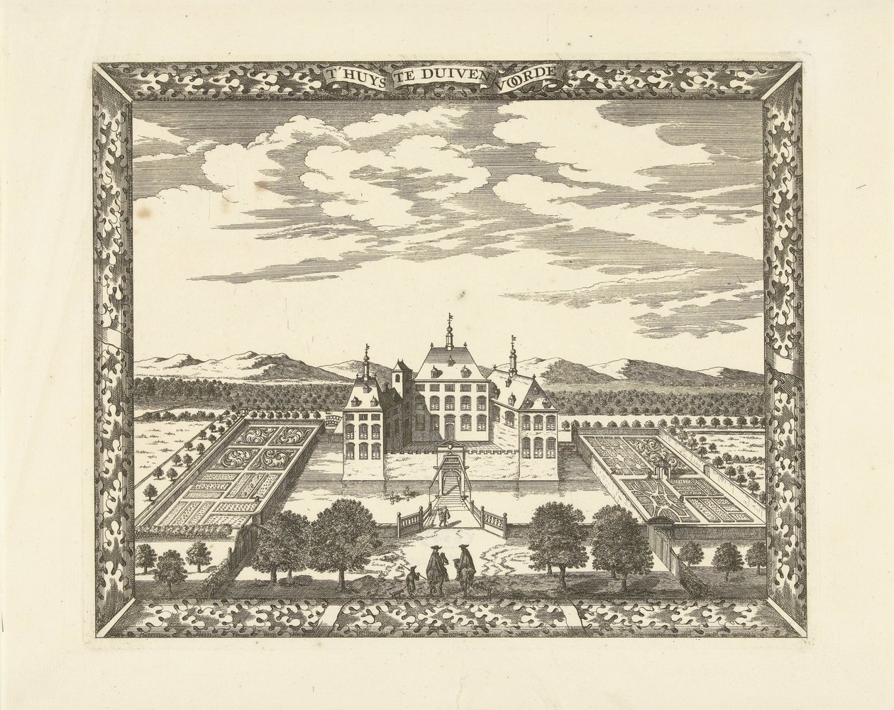 Vista do Castelo de Duivenvoorde em Voorschoten
T