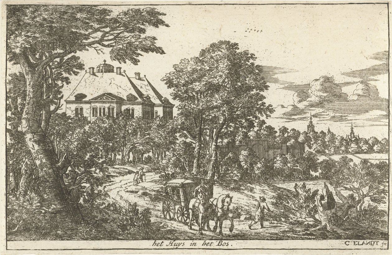 Huis Ten Bosch the Huys in the Woods (título no objeto) de Cornelis Elandts