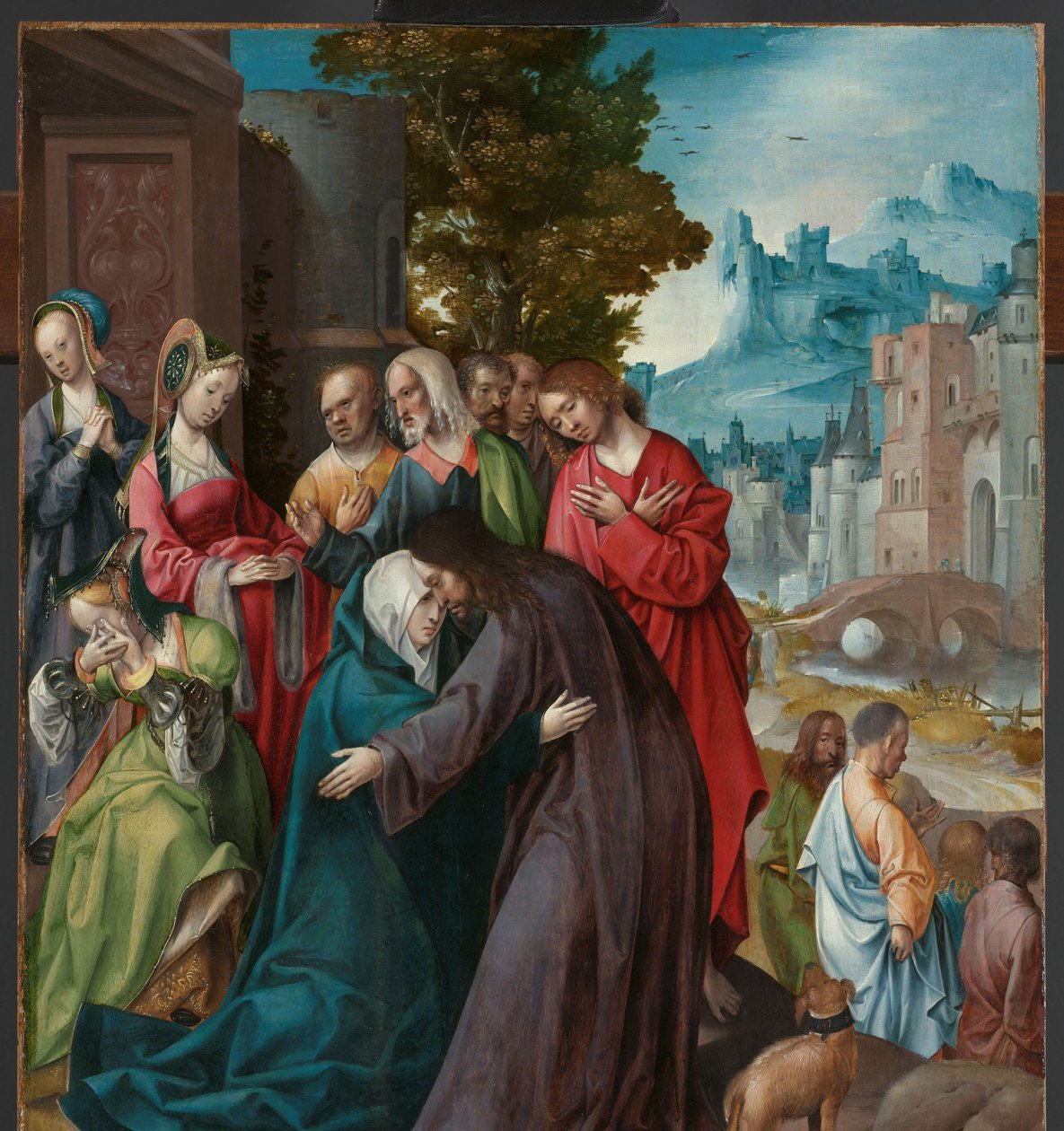 Cristo se despedindo de sua mãe de Cornelis Engebrechtsz