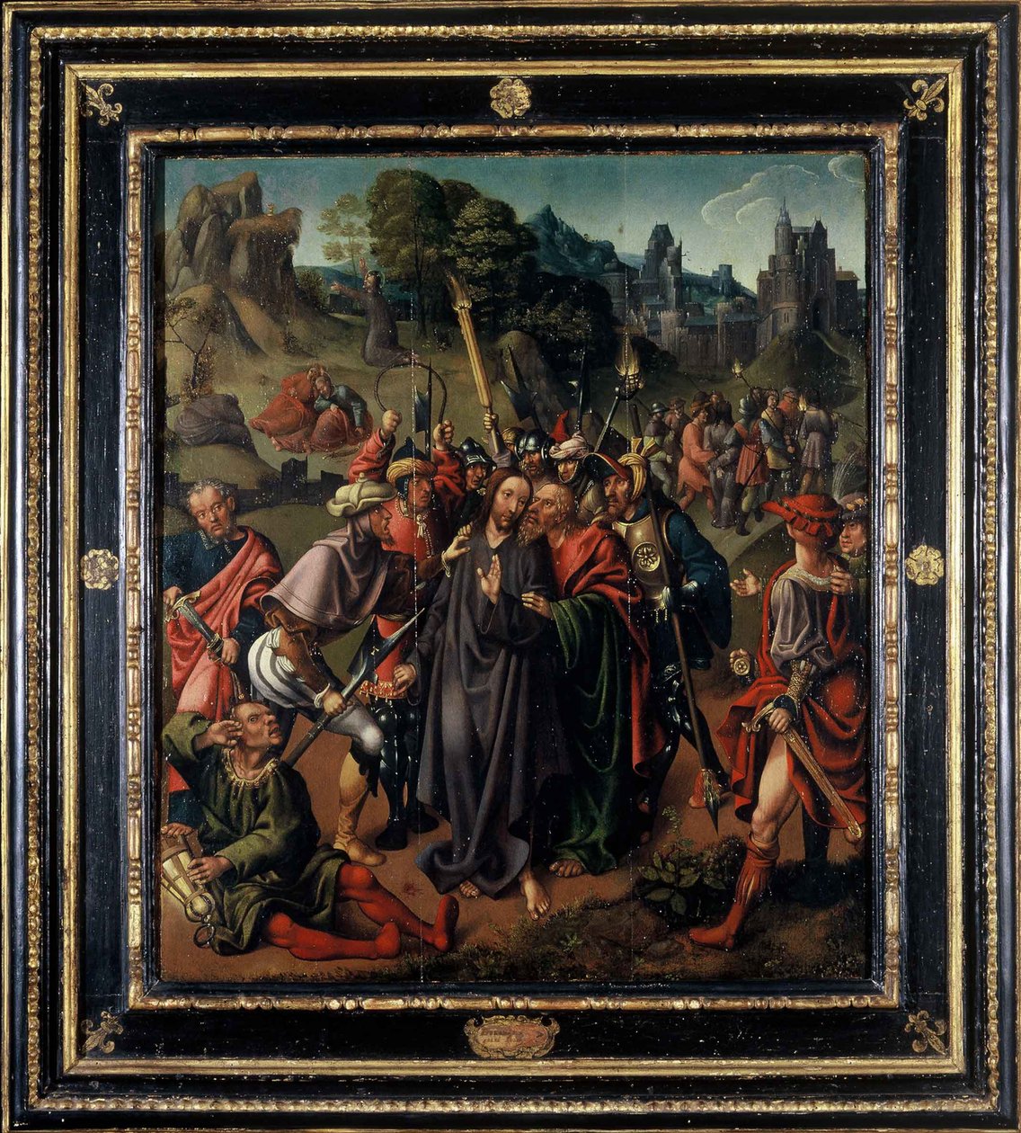 A captura de Cristo, no início do século XVI .. de Cornelis Engebrechtsz