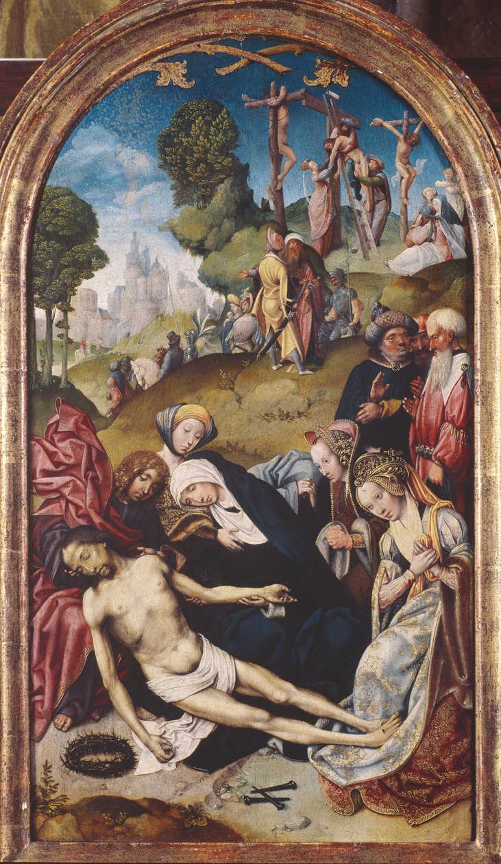 A Lamentação de Cristo, c.1515-20 (óleo sobre painel) de Cornelis Engebrechtsz